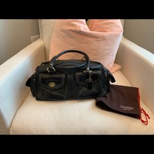 Coach leather handbag black